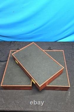(3) ShowCases To Go Jewelry Display Traveling Trade Show Case Wood Black Box 14