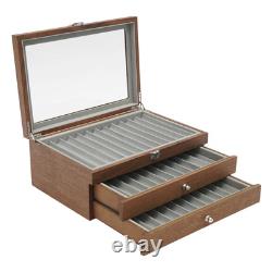 3-Tiers 34Slots Fountain Pen Display Case Holder Storage Collector Organizer Box