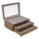 3-tiers 34slots Fountain Pen Display Case Holder Storage Collector Organizer Box