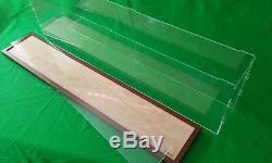 42 Clear Acrylic Table Top Display Case Box Stand Counter Top Show Case Wood