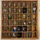 42 Wood Shot Glass Display Case Wall Shelf 40 Hooters Music Travel Sports Bar