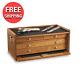 4 Drawer Wood Storage Flat Top Base Collectors Display Case Cabinet Gun Pistol