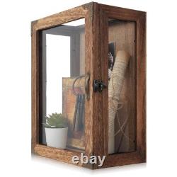 4-Sided Glass Shadow Box Wall Mountable Keepsake Frame