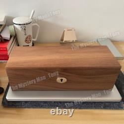 4 Slots Watch Box Solid Wood Rosewood Watch Case Organizer Watch Display Case