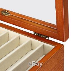 5 Layer Wooden Box Fountain Pen Display Storage Organize Wood Case 50 Pens