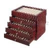 5 Layers Large-capacity Wooden 50 Pens Display Storage Case Wood Box Organizer