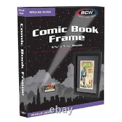 (5 pack) Comic Book Frame Wall Mountable Wood Display Case BCW Silver Age Comics