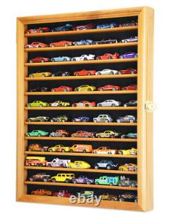 60 Hot Wheels 164 Scale Diecast Display Case Cabinet Wall Rack- LED LIGHTS