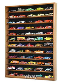 60 Hot Wheels 164 Scale Diecast Display Case Cabinet Wall Rack NO DOOR FRAME