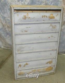 62 Slot Mail Cabinet Cubbyhole Wood Vintage Country Store Counter Display Case