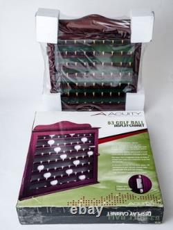 63-Golf Ball Solid Wood Display Case Cabinet withBox BRAND NEW FREE SHIPPING