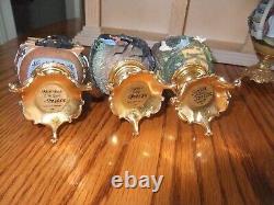 6-Eggs Gone With The Wind Miniature Egg Collection With Wood Display Case RARE