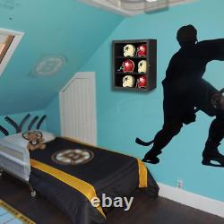 6 Mini Football Helmet Display Case, Wood Mini Helmet Display Case, Helmet Stand