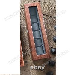 6 Slots Solid Wood Watch Box Watch Case Organizer Watch Display Case Lockable