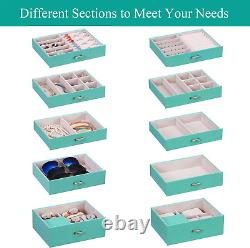 6 Tier Huge Jewelry Box Jewelry Organizer Box Display Storage Case Holder with L