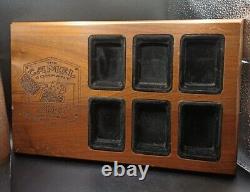 6 Vintage Camel Zippo Lighters with Camel Zippo Wood Display Case Plaque Lot Of 6