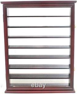 72 Shot Glass Shooter Display Case Rack Wall Cabinet Shadow Box SC13-CHE