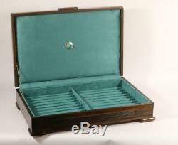 #781 Custom Built Solid Mahogany Fountain Pen Storage Display Chest Hand Crafted