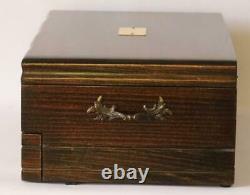 #794 Custom Built Solid Mahogany Fountain Pen Storage Display Chest Hand Crafted