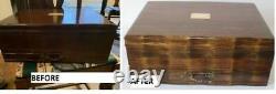 #794 Custom Built Solid Mahogany Fountain Pen Storage Display Chest Hand Crafted