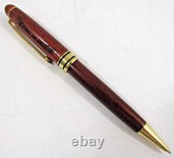 7 Pens in Wood and Glass Display Case 5 Montefiore. Parker, 1 Parade and Refills