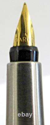 7 Pens in Wood and Glass Display Case 5 Montefiore. Parker, 1 Parade and Refills