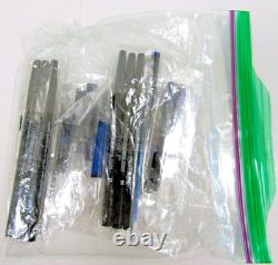 7 Pens in Wood and Glass Display Case 5 Montefiore. Parker, 1 Parade and Refills