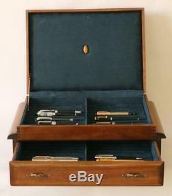 #804 Fountain Pen Storage Display Chest Custom Built Solid Mahogany Hand Crafted