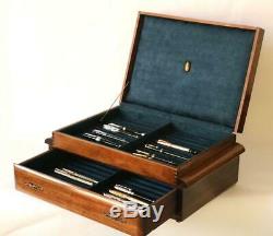 #804 Fountain Pen Storage Display Chest Custom Built Solid Mahogany Hand Crafted