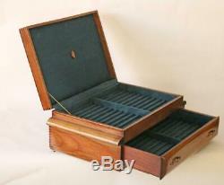 #804 Fountain Pen Storage Display Chest Custom Built Solid Mahogany Hand Crafted