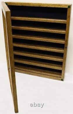 80 To 100 Challenge Coin Wood Cabinet Display Case