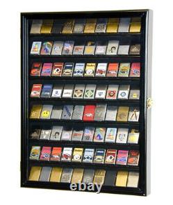 80 Zippo Lighter Lighters Matches Display Case Cabinet Wall Rack Holder -Locks