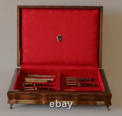 #811 Hand Crafted Fountain Pen Storage Custom Built Solid Mahogany Display Chest