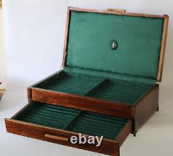 #836 Hand Crafted Fountain Pen Storage Custom Built Solid Mahogany Display Chest