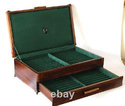 #836 Hand Crafted Fountain Pen Storage Custom Built Solid Mahogany Display Chest