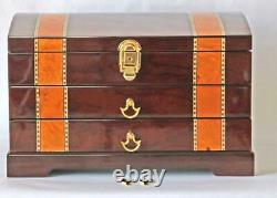 #862 Fountain Pen Storage Display Chest Hand Crafted Custom Built Interior