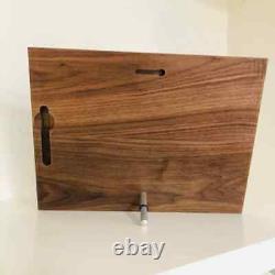8 Grids Walnut Wood Display Frame Panel Storage Case for Zippo Lighters