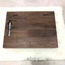 8 Grids Walnut Wood Display Frame Panel Storage Case for Zippo Lighters