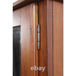 8 Gun Cabinet Safe Rifle Wood Locker Storage Shotgun Firearm Lock Shelf