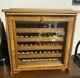 Agresti 60 Pen Display Box Trunk With Key In Briarwood And Suede Mint