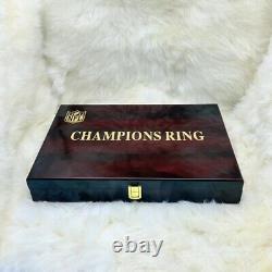 ALL NFL 1967-2025 Super Bowl Ring And Trophy Set With Engraved Wood Display Case