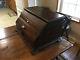 Antique Handmade Slant Front Tool Box/display Case With Flip Top & Angled Drawers