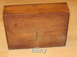 ANTIQUE LUFKIN RULER SPRING JOINT RULES WOOD COUNTER DISPLAY CASE EARLY 1900s