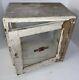 As-is For Restore Antique Medical Cabinet Wood Apothecary Barber Display Case