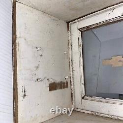 AS-IS FOR Restore Antique Medical Cabinet Wood Apothecary Barber Display Case