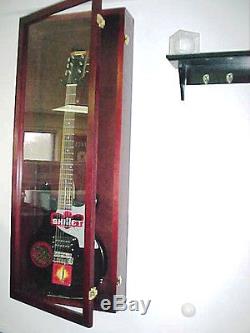 Acrylic Guitar Display Case / Cherry Wood Guitar Case