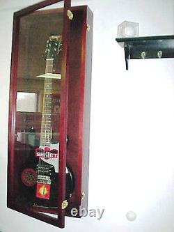 Acrylic Guitar Display Case / Cherry Wood Guitar Case / NF