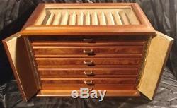 Agresti Briarwood 60 Pen Trunk Display Storage Case