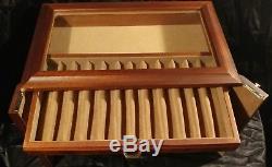 Agresti Briarwood 60 Pen Trunk Display Storage Case