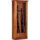 American Furniture Classics Stockton 10 Gun Cabinet Wood Rifles Display Glass